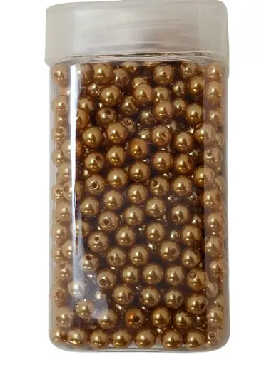 [A-014704] Rijgparels Pearls Goud 8 mm 220 gr. 475 stuks