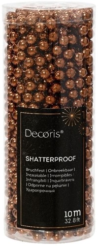 [A-027266] Parelketting Parelguirlande Espresso 8 mm rol 10 meter