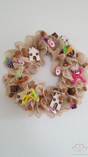 [A-011572] Decemberdeco Sinterklaas kerstmandeco 5 stuks