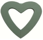[A-011492] Hart 45 cm Open met openingen voor pootjes steekschuimvorm oase voor verse bloemen