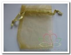 [A-005174] Cadeauzakje giftbag Organza Goud 7x9 cm