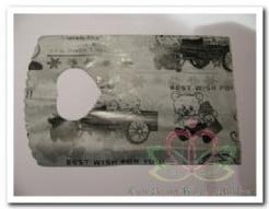 [A-005603] Cadeauzakje giftbag Organza Teddy Bear Grijs Zwart 100 stuks