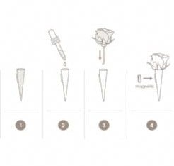 [A-007424] Corsagehouder Boutonnière Flowerdarte Zilver doos 10 stuks