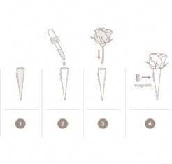 [A-007427] Corsagehouder Boutonnière Flowerdarte Zwart per stuk