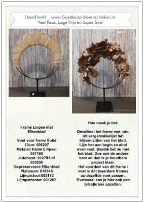[A-016969] DIY Werkbeschrijving Ellipse met Eiken 