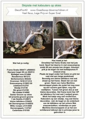 [A-016986] DIY Werkbeschrijving Skipiste met kabouters 