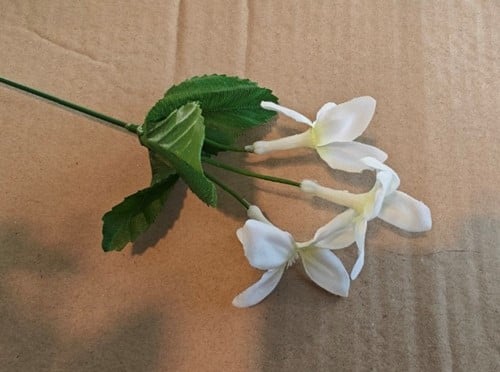 [A-027197] Corsage pick Stephanotus Wit 3 bloemen per stuk
