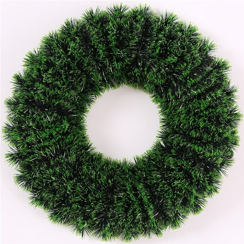 [A-014886] Dennenkrans Kunst Tinsel Groen Black 37 cm