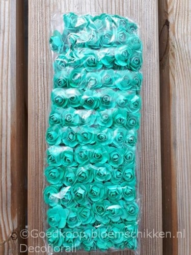 [A-016314] Mulberry Roosjes Tiffany Blue pak 144 stuks