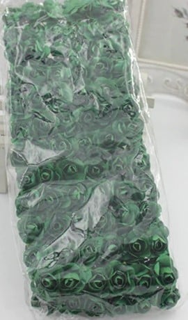 [A-016317] Mulberry Roosjes Dark Groen pak 144 stuks