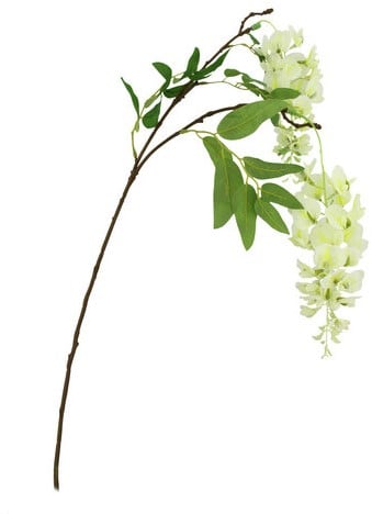 [A-017431] Wisteria Ivory Zijdenbloem Spray 95 cm