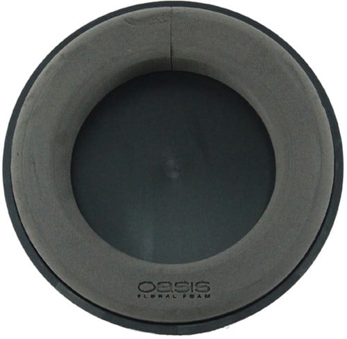 [A-019198] OASIS® Eychenne® All Black™ Krans 35 cm per stuk zwart steekschuim oase voor verse, kunst en droogbloemen