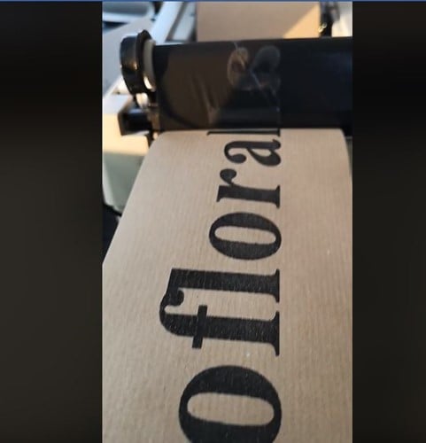 [A-018990] Kraftpapier Eco Naturel voor lintprinters 45 mm x 50 meter rol