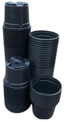 [A-022969] Kweekpotten Rond Zwart Ø9 cm x 7 cm pak ca. 100 stuks