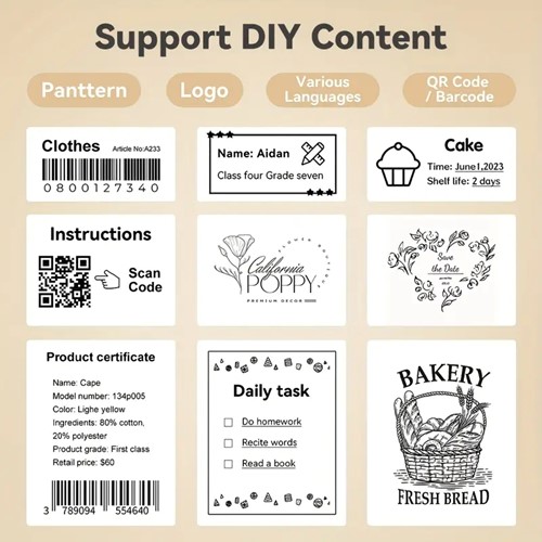 [A-027416] Thermische labels Blanco etiketten voor thermal labelprinters M110 M110S M120 M200 M220 M221 Wit vierkant 30x30 mm rol 230 stuks