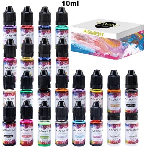 [A-024168] Pigment Resin Alcohol inkt kleurstof Lemon Groen