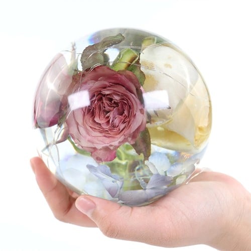 [A-024359] Siliconenmal Bol rond Epoxy resin zeep kaarsen 50 mm per stuk