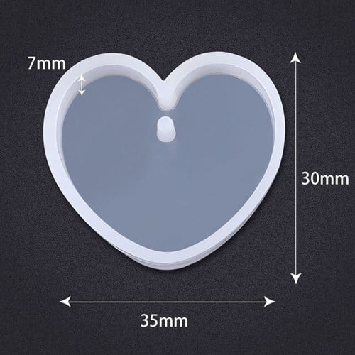 [A-024495] Siliconenmal Hartvorm voor sieraden of sleutelhanger Epoxy resin 16 cm per stuk