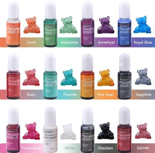 [A-024203-24909] Pigment Transparant Epoxyhars Winfried vloeibare kleurstof voor Epoxy resin en UV resin 100 g per stuk