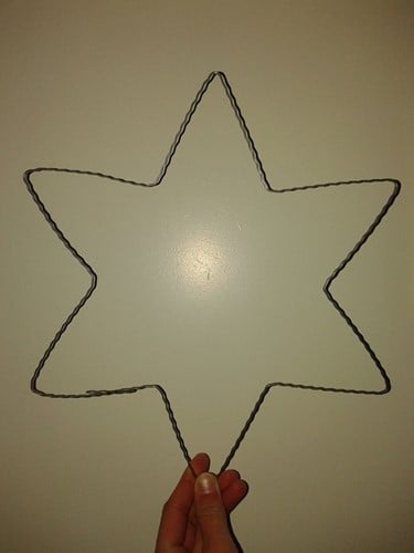 [A-027789] Draadframe ster 25 cm 